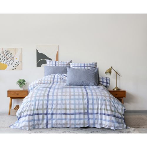 Parure De Lit 1 Personne 140x200 Cm Coton Imprimé