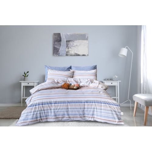 Parure De Lit 2 Personnes 240x220 Cm Coton Imprimé