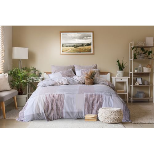 Parure De Lit 1 Personne 140x200 Cm Coton Imprimé