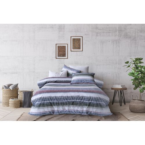 Parure De Lit 1 Personne 140x200 Cm Coton Imprimé