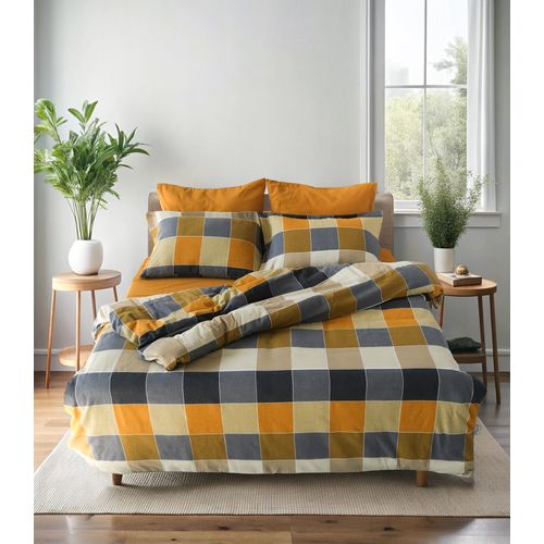 Parure De Lit 2 Personnes 200x200 Cm Flanelle De Coton Imprimé