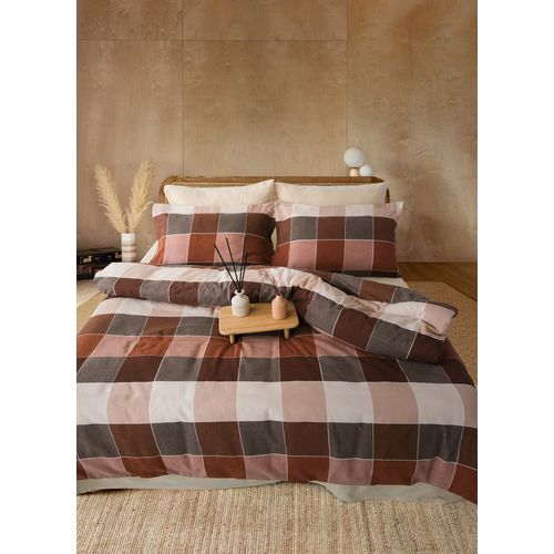 Parure De Lit 2 Personnes 240x220 Cm Flanelle De Coton Imprimé