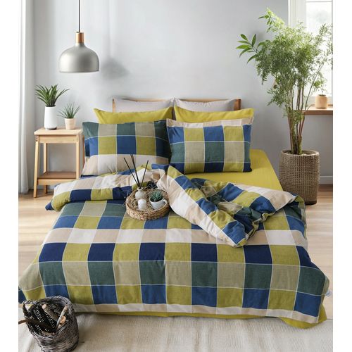 Parure De Lit 2 Personnes 240x220 Cm Flanelle De Coton Imprimé