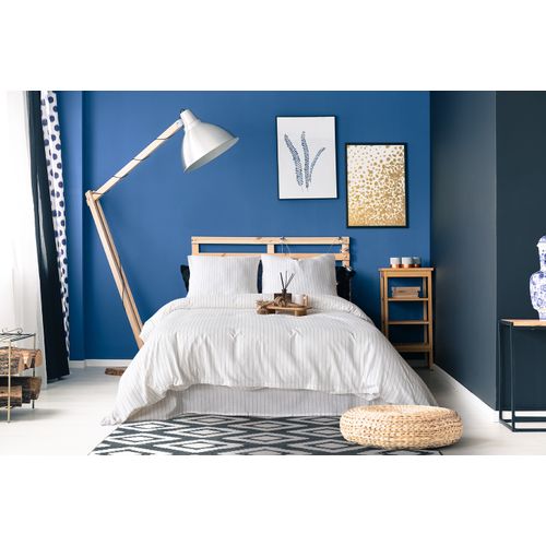 Parure De Lit 2 Personnes 200x200 Cm Coton Tisse-teint