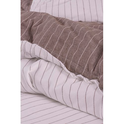 Parure De Lit 2 Personnes 200x200 Cm Coton Tisse-teint