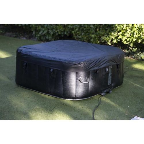 Spa Gonflable Avec Bandeau LED Ac02-led - 185 X 65 Cm - 6 Places - Carré