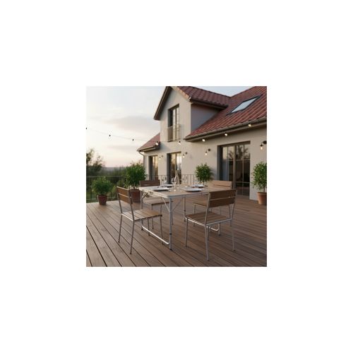 Table De Camping Pliable 4 Places - O'camp - Forme Valise - Dimensions : 80 X 60 X 69 Cm