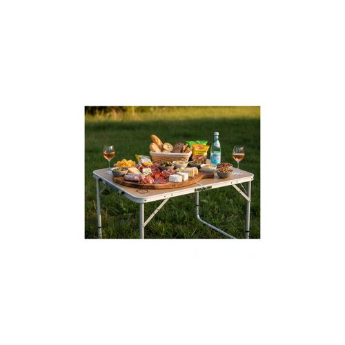 Table De Camping Pliable 4 Places - O'camp - Forme Valise - Dimensions : 80 X 60 X 69 Cm