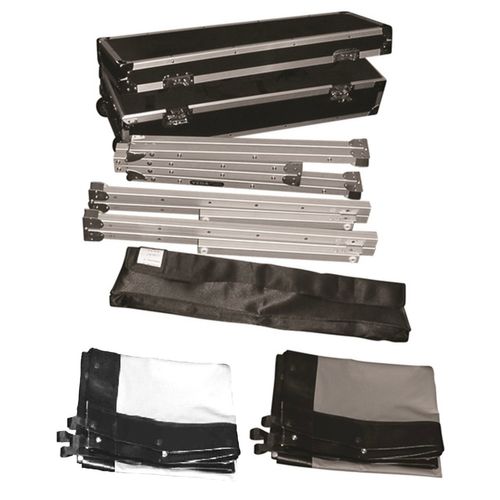 Ecran De Projection Valise 2,44 X 1,37m - Format 16:9 - Toile Avant + Toile Arrière