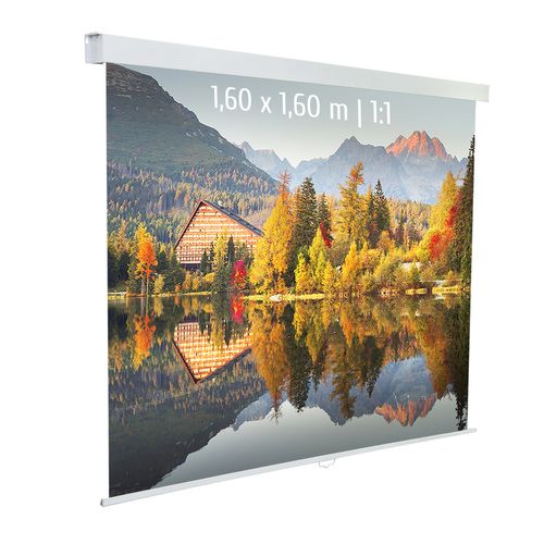 Ecran De Projection Manuel 1,60 X 1,60m - Format 1:1