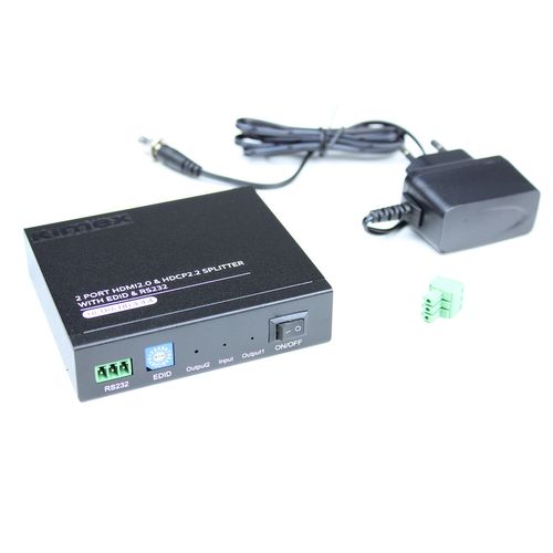 Splitter HDMI2.0 et Hdcp2.2, 1 Entrée-2 Sorties, Edid, Rs232, 4k60hz