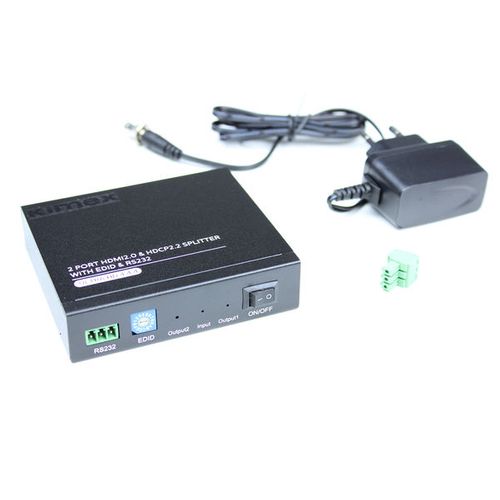 Splitter HDMI2.0 et Hdcp2.2, 1 Entrée-2 Sorties, Edid, Rs232, 4k60hz