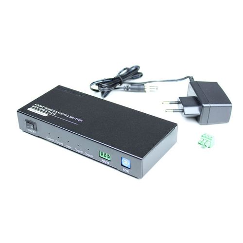Splitter HDMI2.0 et Hdcp2.2, 1 Entrée-4 Sorties, Edid, Rs232, 4k60hz