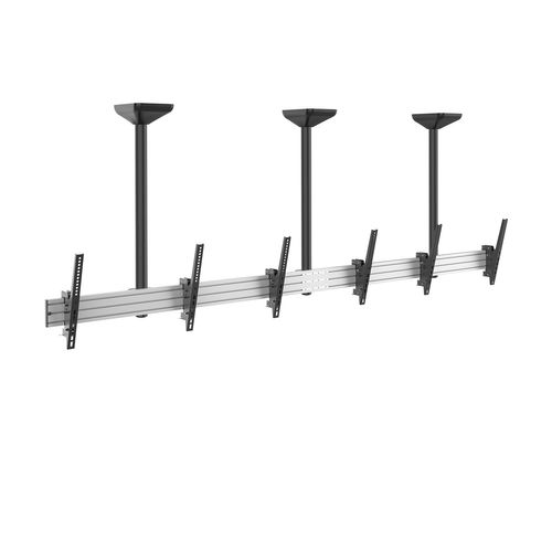 Support Plafond Menu Board 3 Écrans 50''-55'' - Hauteur 100cm