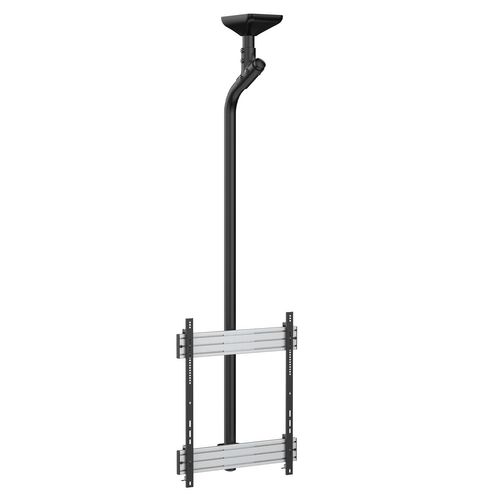 Support Plafond Pour 1 Écran TV Mode Portrait 65''-75'' - Hauteur 225 Cm