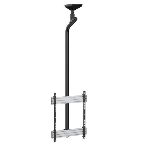 Support Plafond Pour 1 Écran TV Mode Portrait 65''-75'' - Hauteur 225 Cm