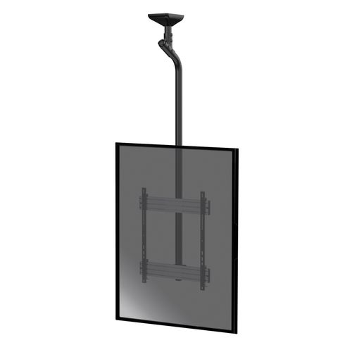 Support Plafond Pour 1 Écran TV Mode Portrait 65''-75'' - Hauteur 225 Cm