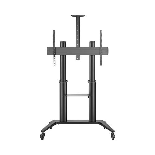 Support Mobile Pour Écran Visioconférence 70''-120'', Hauteur 125-160cm, Noir