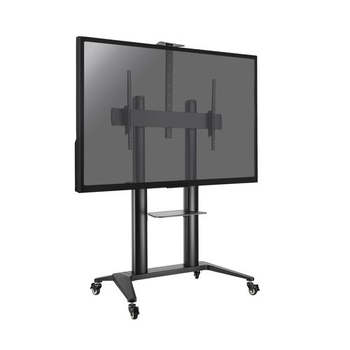 Support Mobile Pour Écran Visioconférence 70''-120'', Hauteur 125-160cm, Noir