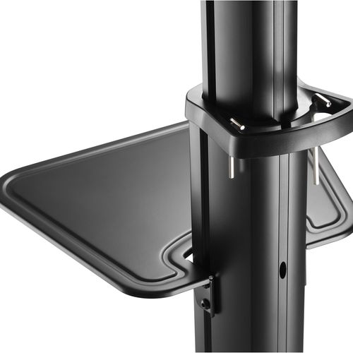 Support Mobile Pour Écran Visioconférence 37''-70'', Hauteur 125-160cm, Noir