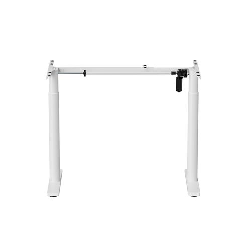 Pied De Bureau Motorisé Assis-debout, Hauteur 70-120 Cm, Blanc