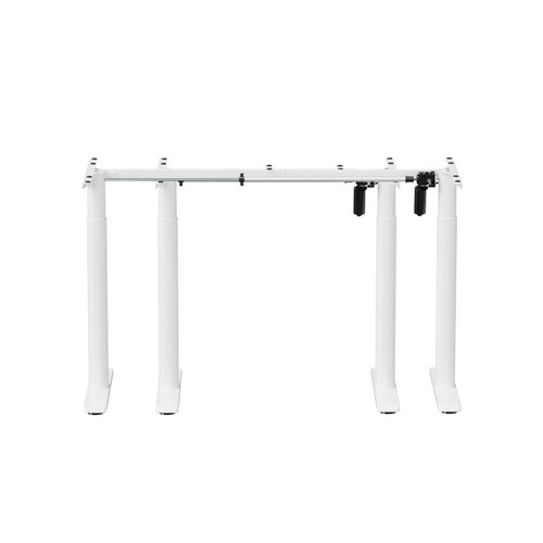 Pied De Bureau Motorisé Assis-debout, Hauteur 70-120 Cm, Blanc