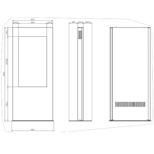 Structure Totem Écran 49"