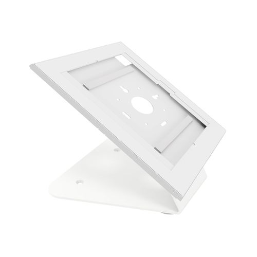 Support Tablette Mural Ou De Table Universel Apple Et Samsung 12.9''-13'' Blanc