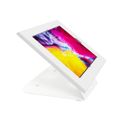 Support Tablette Mural Ou De Table Universel Apple Et Samsung 10.9''-11'' Blanc