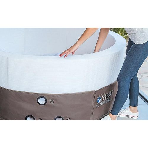 Spa Portable Semi-rigide Vita Premium Rond Bulles 4-6 Places + Mobilier