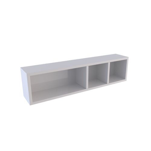 Etagère Murale 80x20x20cm Blanche De Rangement 3 Emplacements - Personalyz Triplo