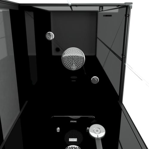 Cabine De Douche Black Mirror Carrée - 90x90 Cm - Noir
