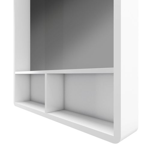 Miroir Salle De Bain 50x70cm Avec Étagères - Nordik Hylla