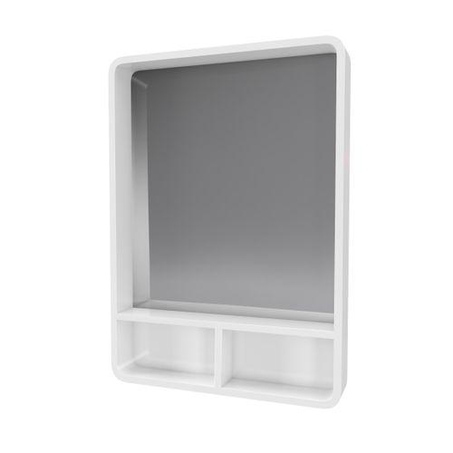 Miroir Salle De Bain 50x70cm Avec Étagères - Nordik Hylla