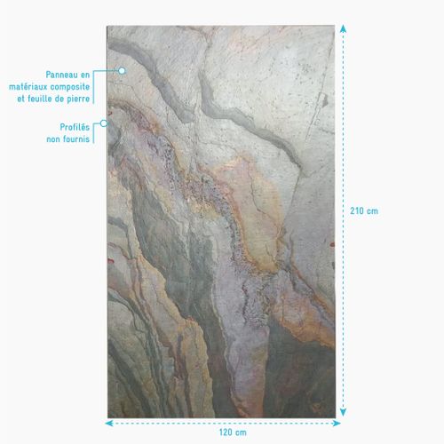 Panneau Mural Pierre Finition Wood Stone 120 X 210 Cm - Stone'it Wood Stone