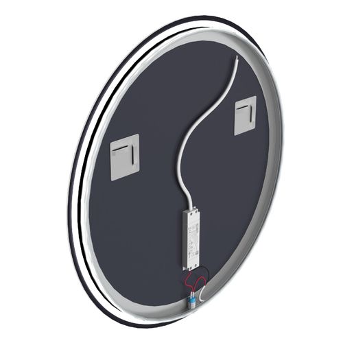 Miroir Rond à LEDs - 60x60 Cm - Noir