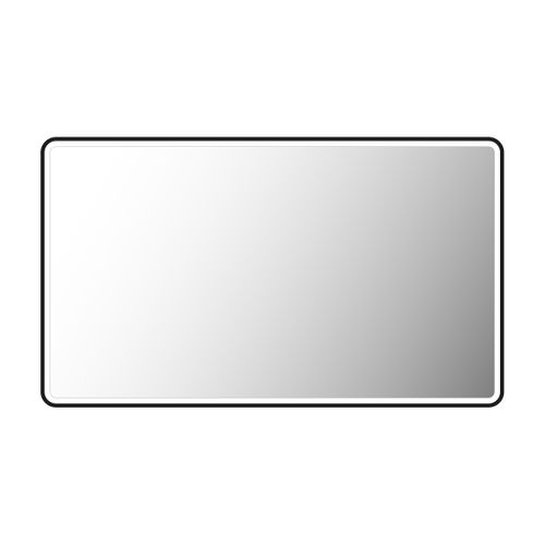 Miroir Salle De Bain Avec Eclairage LED Et Contour Noir - 120x70cm - Go Black LED