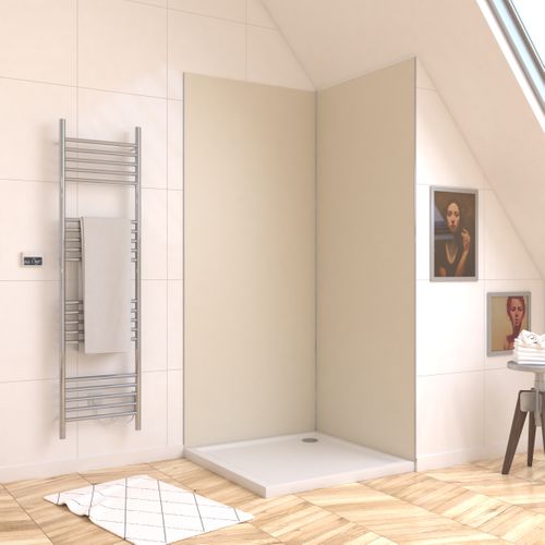 Panneau Mural Finition Aluminium Ivoire 90 X 210 Cm - Wall'it Ivoire