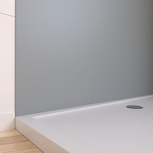 Panneau Mural Finition Aluminium Gris Clair Silver 120 X 210 Cm - Wall'it Silver