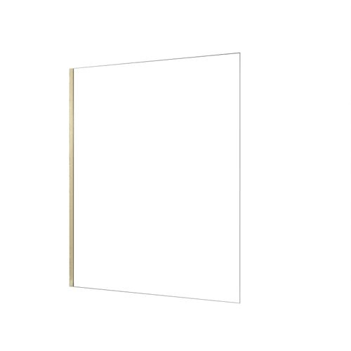 Paroi De Douche à L'italienne 160x200 Cm Verre Trempé 8 Mm - Or Doré Brossé - Freedom 2 Gold