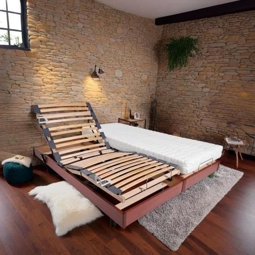 Ensemble Relaxation Matelas + Sommiers Électriques 2x80x200 - Mousse - Ferme - Talca Fabrication Fr