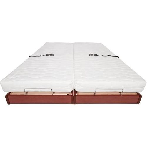 Ensemble Relaxation Matelas + Sommiers Électriques 2x80x200 - Mousse - Ferme - Talca Fabrication Fr
