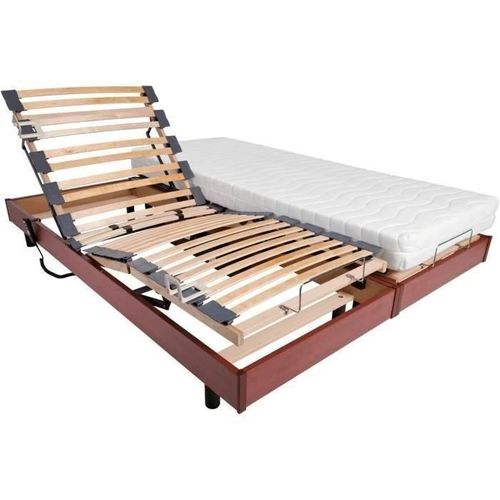 Ensemble Relaxation Matelas + Sommiers Électriques 2x80x200 - Mousse - Ferme - Talca Fabrication Fr