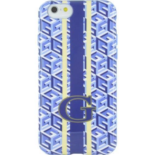 Coque Semi-rigide Imprimé Cubique - Pour iPhone 6 / 6s - Bleu Et Blanc