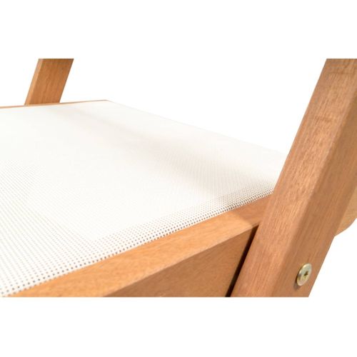 Lot De 2 Chaises Pliantes En Bois Exotique "seoul" - Maple - Beige