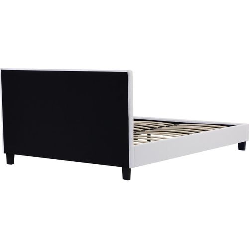 Lit Double En Pvc "julia" - 160 X 200 Cm - Blanc