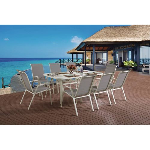 Salon De Jardin "cordoba XL 180" - Phoenix - Gris