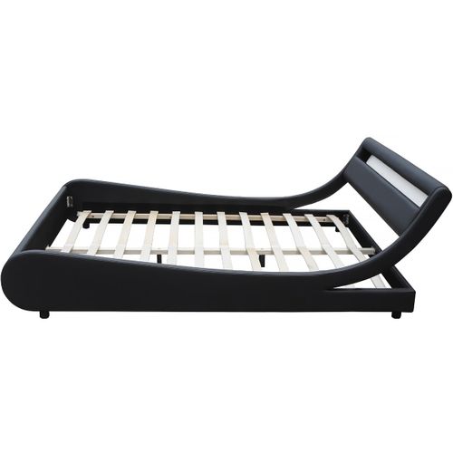 Lit LED "natacha" - 140 X 190 Cm - Noir