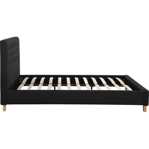 Lit Double "emmy" - 140 X 190 Cm - Gris