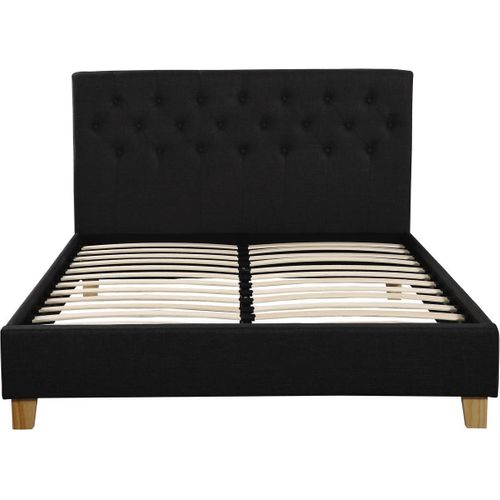 Lit Double "emmy" - 140 X 190 Cm - Gris